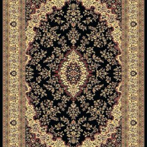 Carpet Black Bold Design
